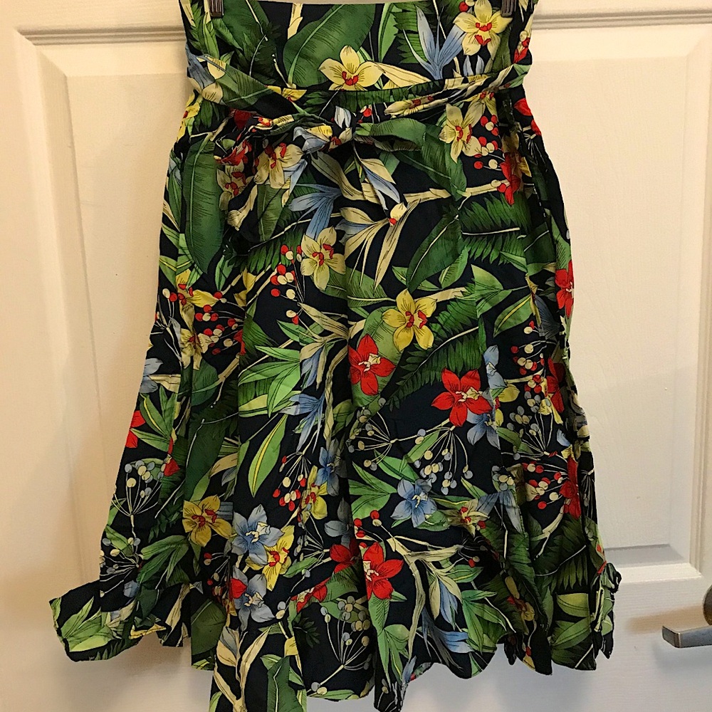 Floral cotton skirt